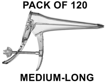 picture of EcoGold Vaginal Speculum - Medium-Long - Sterile - 120 Pack - [VC-9151]