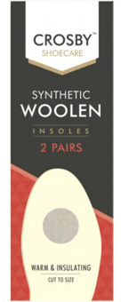 picture of Crosby Shoecare Synthetic Woolen Insoles 2 Pairs - [PD-O306863] - (DISC-X)