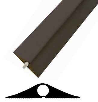Picture of Superior Black Floor Cable Tidy Protector - Best Quality Cover for Permanent Use - Single Large Channel 13mm Diameter - Black - [VS-TYPE-C]