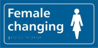picture of Female changing – Taktyle (300 x 150mm) - SCXO-CI-TK2205WHBL