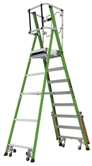 picture of Little Giant Series 2.0 Fibreglass Safety Cage Ladder - 8 Treads - [TBD-1304-098]
