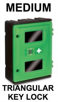 picture of Medium Breathing Apparatus Cabinet with Triangular Key Lock - Neoprene Weather Seal - H 720 x W 585 x D 270mm - [HS-HSB72K]