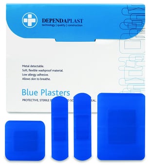 picture of Dependaplast - Blue Food Area Plasters - Box of 100 - [RL-546]