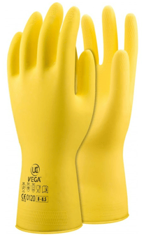 picture of UCI Vega Lightweight Chemical Rubber Latex Gauntlet Yellow - UC-G/VEGA/YE