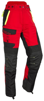 picture of Solidur Infinity Class 3 Type A Chainsaw Trousers Red - Regular Leg - SEV-INPA3A