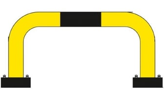 Picture of BLACK BULL FLEX Protection Guard - Indoor Use - (H)390 x (W)750mm - Yellow/Black - [MV-196.23.927]