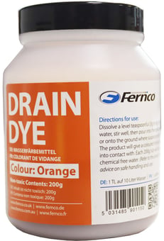 picture of Fernco Drain Tracing Dye 200g - Orange - [S1-DTD-ORANGE] - (LP)