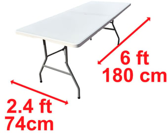 picture of Folding Trestle Table - 6ft - [OS-30/000/012]