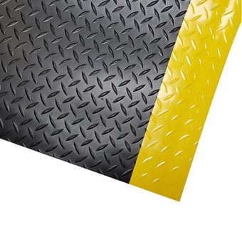 picture of Dura-Tred Anti-Fatigue Anti-Slip Mat - Black/Yellow - 1220mm x 1000mm - [WWM-11300-12210014-BKYL] - (LP)