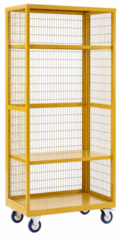 Picture of QMP Hazardous Boxwell Trolley Without Doors - Steel - 1955H x 900W x 600D mm - [QM-XW199060HZMY] - (LP)