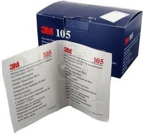 Picture of The 3M 105 Face Seal Cleaner - Individually wrapped - Box of 40 - [3M-105]