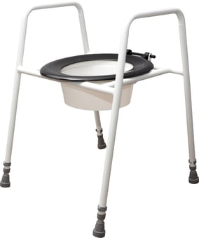 Picture of Aidapt Solo Skandia Raised Toilet Seat and Frame - Configuration Free Standing with Splash Guard - [AID-VR157] - (HP)
