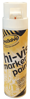 picture of Prosolve Hi-Vis Marker Paint Aerosol 500ml Fluorescent White - [PV-PVHIVISFWA]