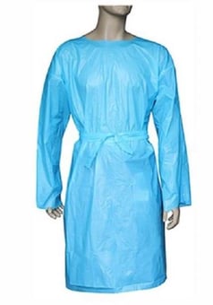 Picture of EVA Sleeved Apron - One Size - Blue - CE Approved - Pack of 20 - [BG-1630] - (DISC-R)