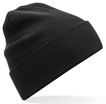 picture of Beechfield Organic Cotton Original Cuffed Beanie - Black - [BT-B45N-BLK]