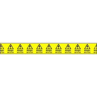 picture of Spectrum 75mm x 250m ‘Danger Men At Work’ Non Adh Barrier Tape - SCXO-CI-14704