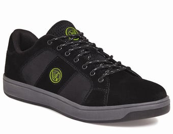 picture of Apache Footwear Black Suede Trainer - S1P SRA - SS-KICK