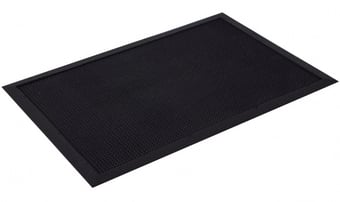picture of BiGDUG Rubber Brush Entrance Mat - 600w x 400w mm - Black - [BDU-BDRBM4060B]