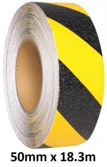 picture of PROline Anti-Slip Tape - 50mm x 18.3m - Black/Yellow - [MV-265.17.329]