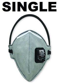 picture of ERA 5210 Activated Carbon FFP2 V NR D - Disposable Mask Valved Single - [ER-5210]
