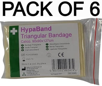 picture of HypaBand Triangular Non Sterile Bandage - Pack of 6 - 90x90x127 - [SA-D3936CX6] - (AMZPK)
