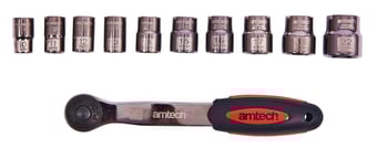 picture of Amtech 3/8 Inch Socket Set - 11 Piece - [DK-I0360]
