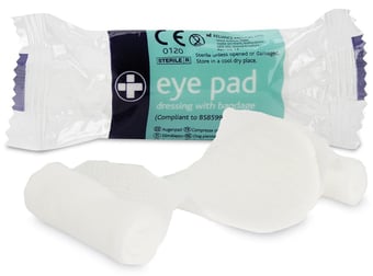 Picture of Sterile Eye Pad Dressing No. 16 - With Bandage - Pack of 10 - [RL-321-10]