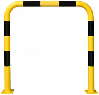 Picture of BLACK BULL Protection Guard - Indoor Use - (H)1200 x (W)1000mm - Yellow/Black - [MV-195.17.903]
