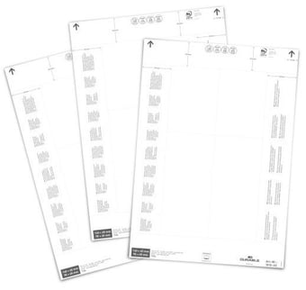 Picture of Insert Sheets for Logistic Pockets - 140/90 x 65 mm - White - Pack of 80 - [DL-101002]