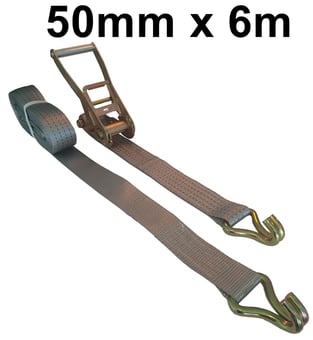 picture of ProSolve Ratchet Tie-Down Straps - 50mm x 6m x 4000kg (LC) - [PV-BDV1599CP]