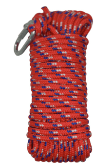 picture of Amtech Braided Rope with Carabiners - 15m x 6mm - [DK-S3245]