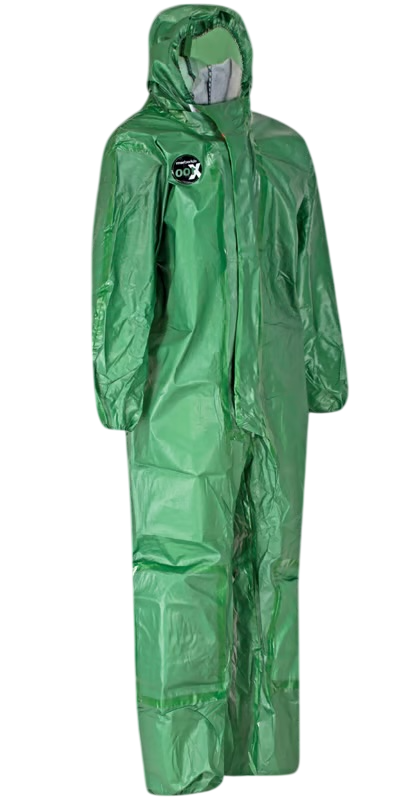 Alpha Solway GREEN Alphachem X100 Disposable Protective Garment  - Conforms to EN14605:2005 - Single - [AL-X1BH] - (DISC-W)