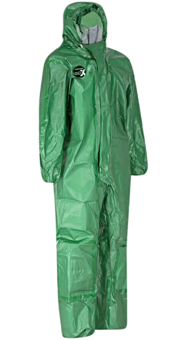 picture of Alpha Solway GREEN Alphachem X100 Disposable Protective Garment  - Conforms to EN14605:2005 - Single - [AL-X1BH] - (DISC-W)