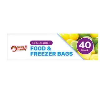 picture of Keep It Handy Resealable Food and Freezer Bags Small 40pk - [OTL-322284]