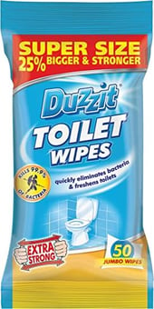 picture of Duzzit - Toilet Cleaning Wipes - 50 Wipes - [PD-DZT014A] - (DISC-R)