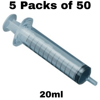 picture of Luer Slip Syringe - 20ml - Supplied Without Needle - 5 Packs of 50 - [ML-K2120-PACK]