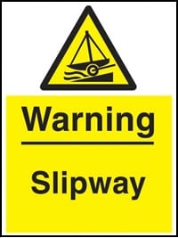 picture of Warning Slipway Sign - [AS-WH27]