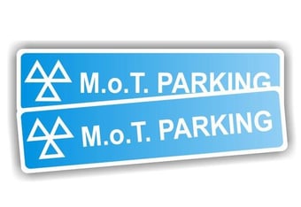 picture of MOT Sign - MOT Parking Sign - Reflective - Pair - [PSO-MPR7568]