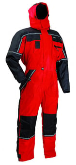 Picture of Lyngsoe LR7033 Winter Waterproof Red/Black Coverall - LS-LR7033-RED