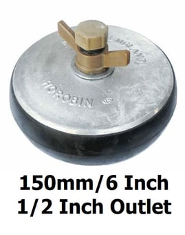 picture of Horobin 150mm/6 Inch 1/2 Inch Outlet Drain Stoppers - Aluminium - [HO-71092]