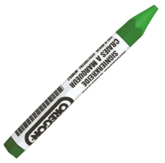 picture of Oregon Multi Surface Marking Crayon Green - Pack of 12 - [OR-295362]