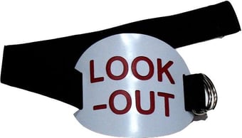picture of Acrylic Arm Badge With ELASTICATED Strap - "Lookout" - [UP-0044/150030]