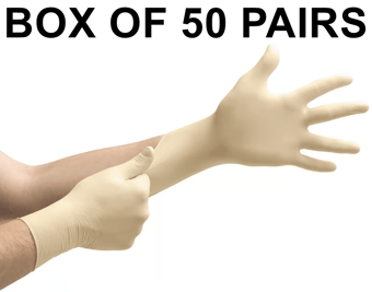 picture of Ansell Microflex 63-864 Natural Rubber Latex Exam Glove - Box of 50 Pairs - AN-63-864 - (LP)