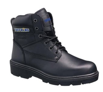 picture of Tuffking Regal Black Leather Uniform Boot S3 SRA Padded Collar Steel Midsole - GN-9550