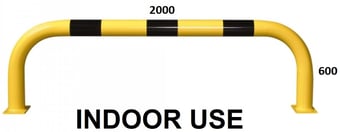 picture of BLACK BULL Protection Guard XL - Indoor Use - (H)600 x (W)2000mm - Yellow/Black - [MV-195.22.648] - (LP)