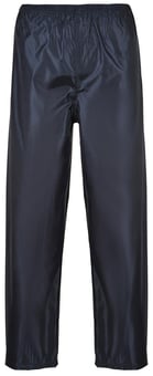 picture of Portwest - Waterproof Classic Adult Rain Trousers - Navy Blue - Conforms EN 343 Class 3:1 - PW-S441NAR