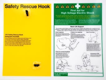 picture of Electrical Safety Rescue Hook Wall Station - BD-509050