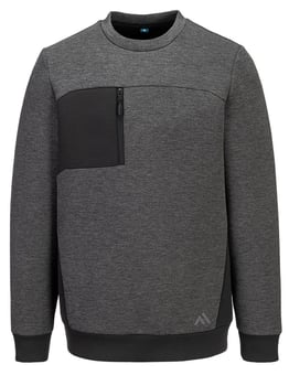 picture of Portwest KX377 - KX3 Sport Tech Sweatshirt - Metal Grey - PW-KX377MGR
