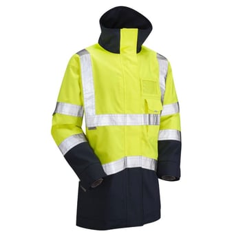 picture of Clovelly - Yellow/Navy Breathable Executive Anorak - LE-A04-Y/NV