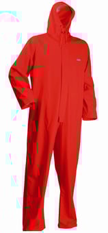 picture of Lyngsoe - Microflex Flame Retardant Rain Orange Coverall - Waterproof - LS-FR-LR13-ORANGE